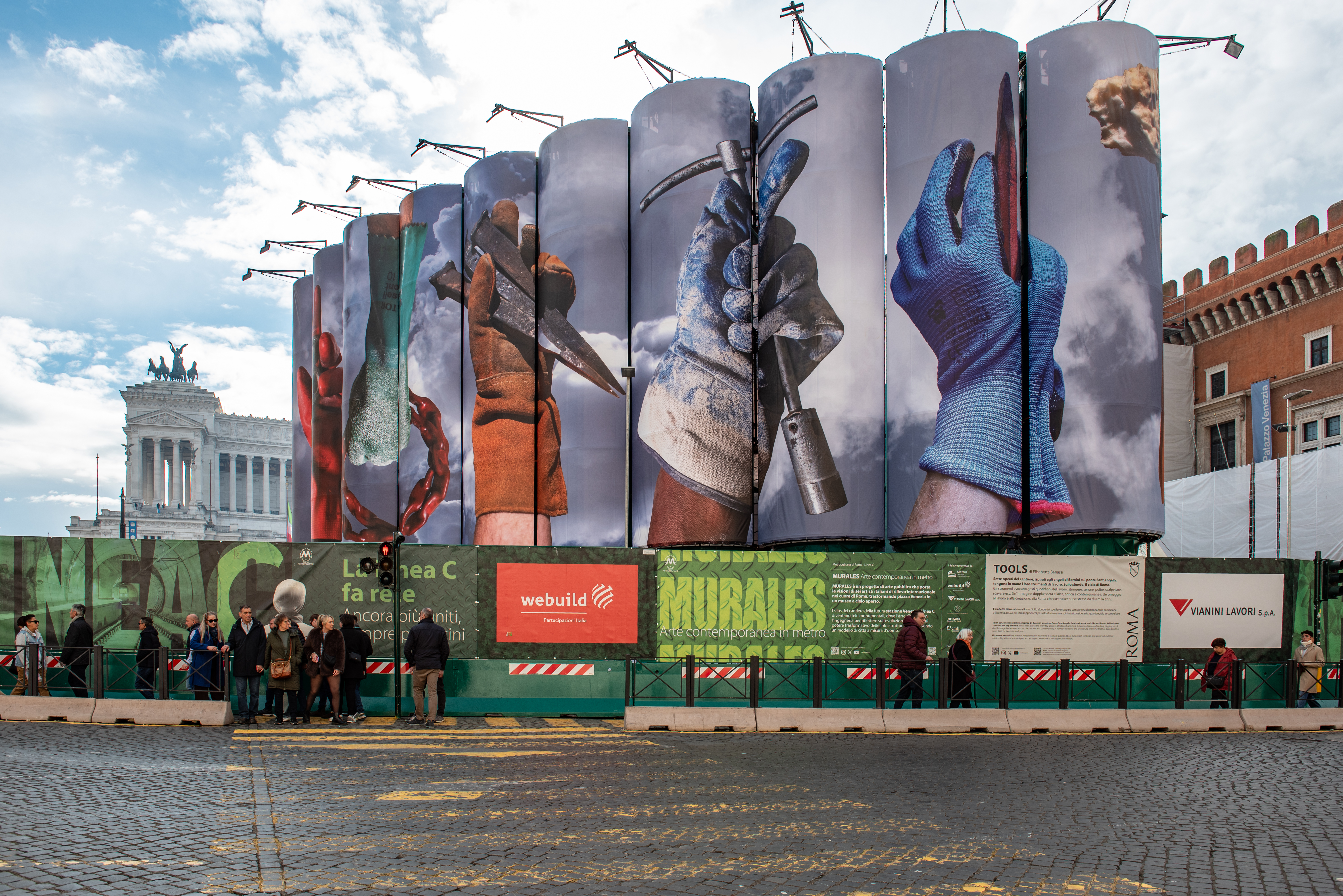 Metro C - stazione Venezia - MURALES svelata terza opera