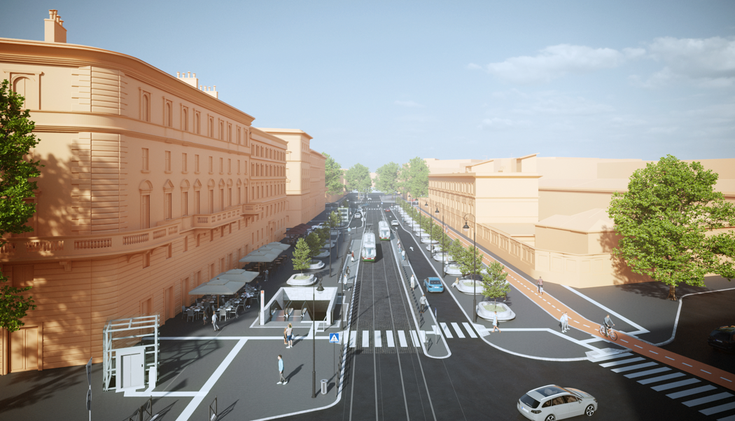 Metro C- render - stazione Ottaviano